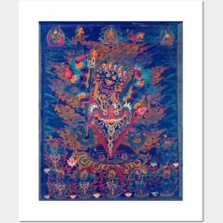 Guru Dragpur, Guru Rinpoche Padmasambhava, Buddhist Tibet 18th Century Posters and Art